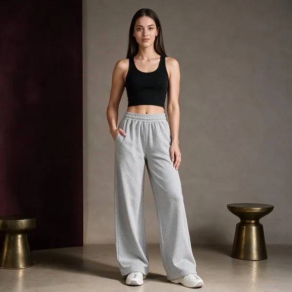 Grey_Cotton_Lycra_Wide_Leg_Casual_Pants_For_Women