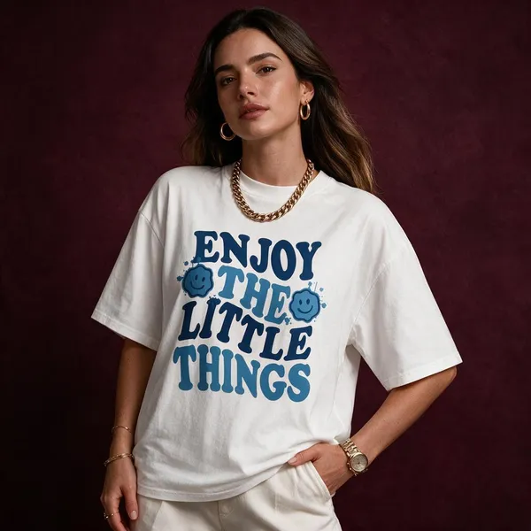 White_Blue_Cotton_Lycra_Oversized_Graphic_Print_T-Shirt_For_Women