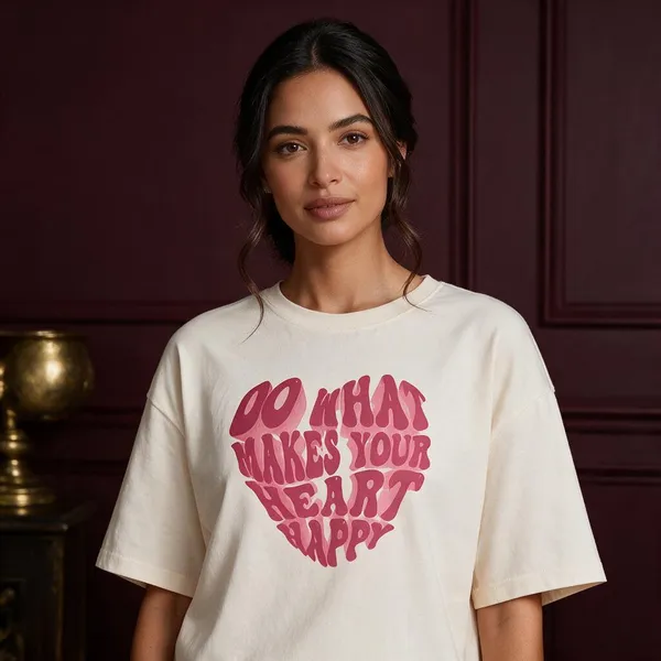 White_Cotton_Lycra_Oversized_Pink_Graphic_T-Shirt_For_Women