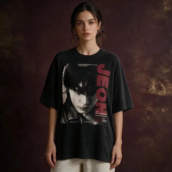 Black_Cotton_Lycra_Oversized_Bold_Graphic_Print_T-Shirt_For_Women