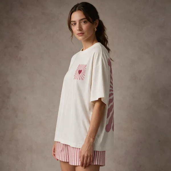 White_Cotton_Lycra_Oversized_Heart_Graphic_T-Shirt_For_Women