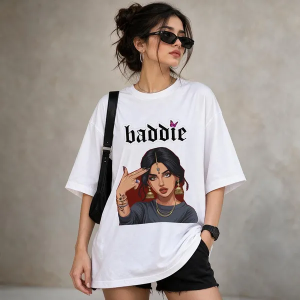 White_Cotton_Lycra_Oversized_Baddie_Graphic_T-Shirt_For_Women
