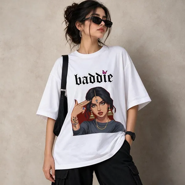 White_Cotton_Lycra_Oversized_Baddie_Graphic_T-Shirt_For_Women