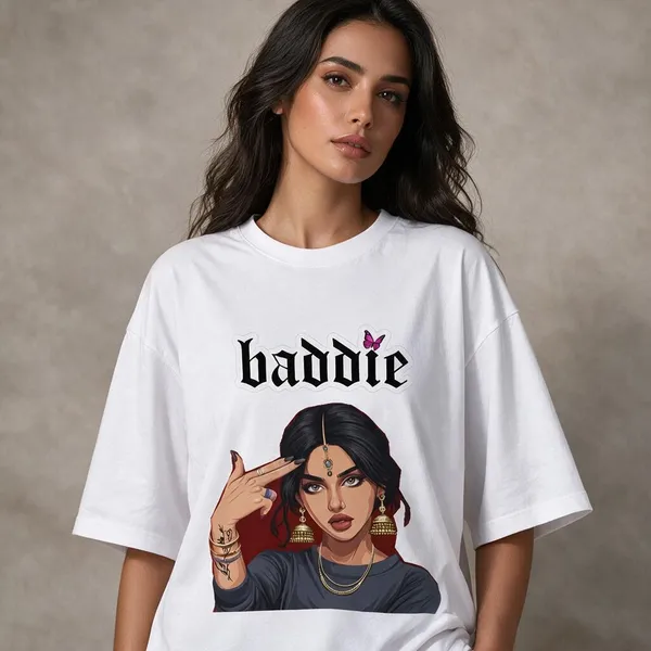 White_Cotton_Lycra_Oversized_Baddie_Graphic_T-Shirt_For_Women