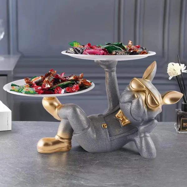 Metallic_Modern_Dog_Double_Tier_Serving_Tray