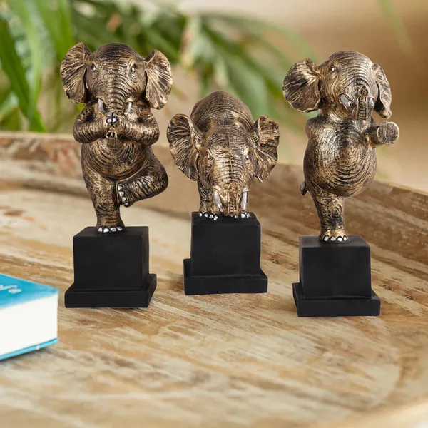 Antique_Finish_Three-Piece_Elephant_Figurine_Set