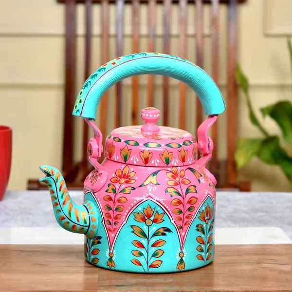 Floral_Pattern_Handpainted_Tea_Kettle