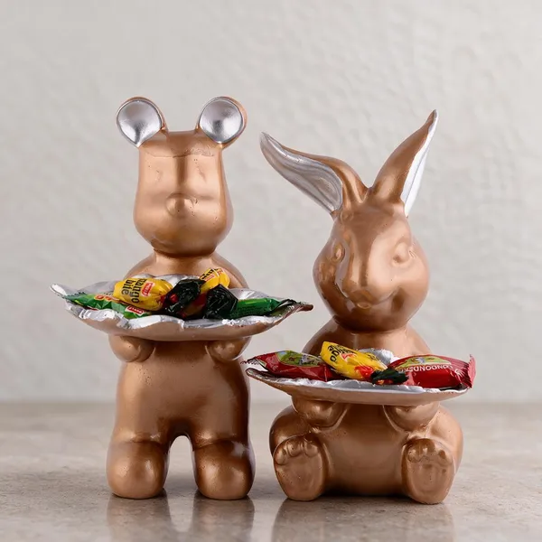 Gold_Resin_Rabbit_Decorative_Showpiece