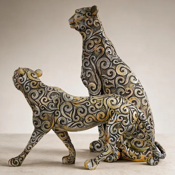 Resin_Black_Gold_Dual_Tone_Decorative_Showpiece