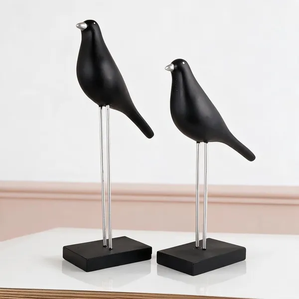 Resin_Black_And_Silver_Decorative_Showpiece_Set_Of_2