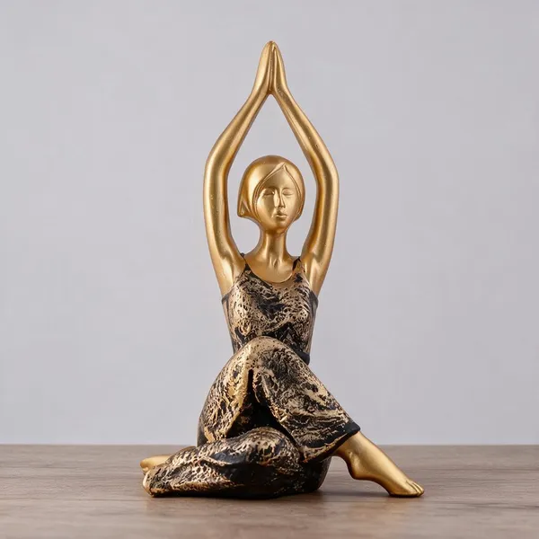 Resin_Golden_Brown_Decorative_Showpiece