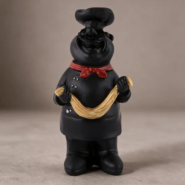 Resin_Black_Gold_Folk_Musician_Figurine