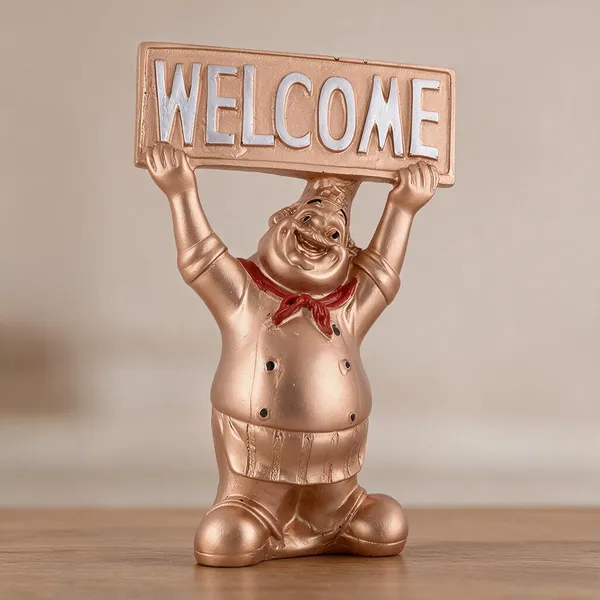 Reddish_Brown_Resin_Chef_Welcome_Sign_Decorative_Figurine