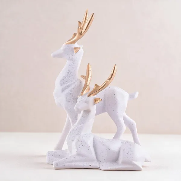 Resin_Decorative_White_Deer_Figurine_With_Gold_Antlers
