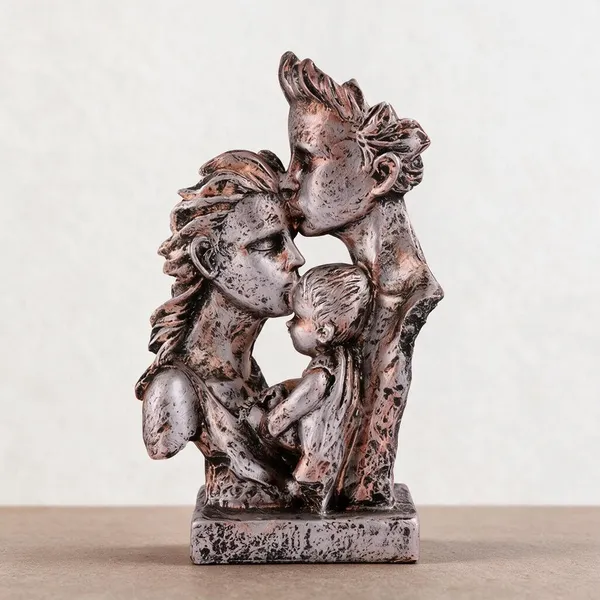 Resin_Antique_Brown_Family_Figurine_Sculpture
