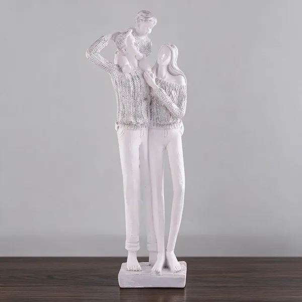 Resin_Decorative_White_Couple_Family_Figurine_Showpiece