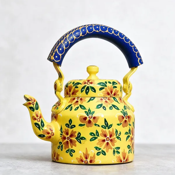 Resin_Decorative_Yellow_Floral_Tea_Kettle_Showpiece