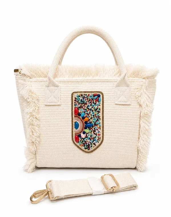 Cream_Textured_Fringed_Tote_Bag_for_Women