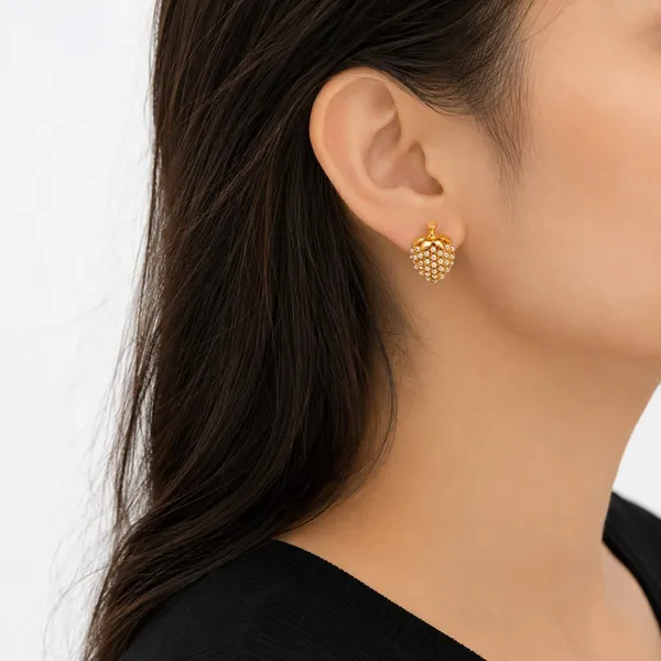 Gold_Tone_Pearl_Cluster_Earrings_for_Women
