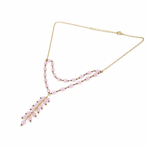 Gold_Tone_Pink_Beaded_Layered_Necklace_for_Women