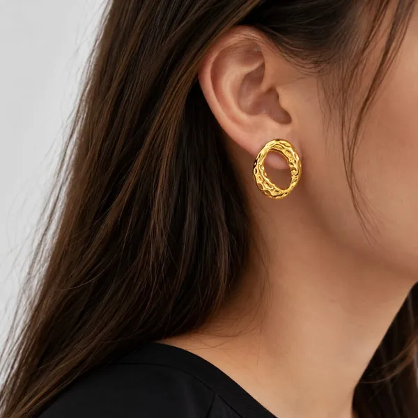 Gold_Tone_Textured_Oval_Hoop_Earrings_for_Women