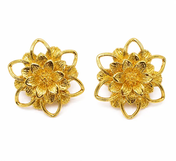 Gold_Tone_Floral_Stud_Earrings_for_Women