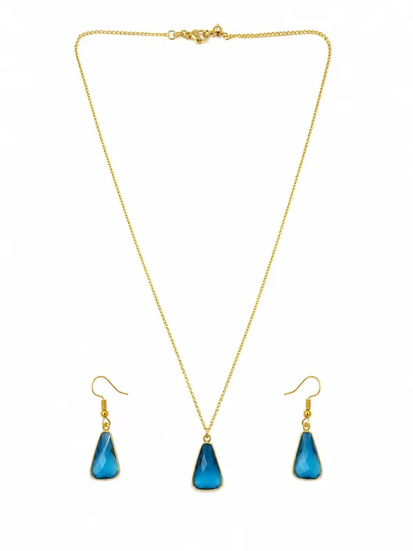 Gold_Tone_Blue_Teardrop_Jewellery_Set_for_Women