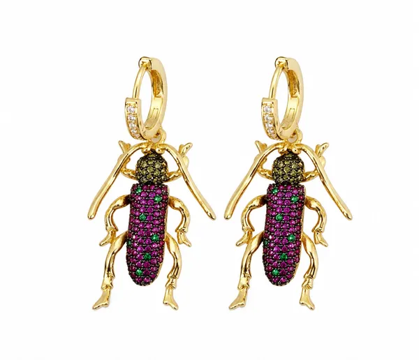 Gold_Tone_Beetle_Drop_Earrings_for_Women