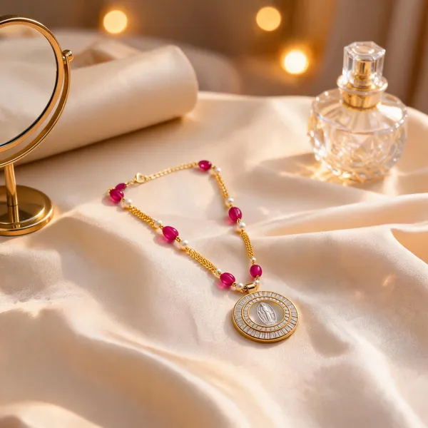 Gold-Tone_Italian_Brass_Pendant_Necklace_For_Women