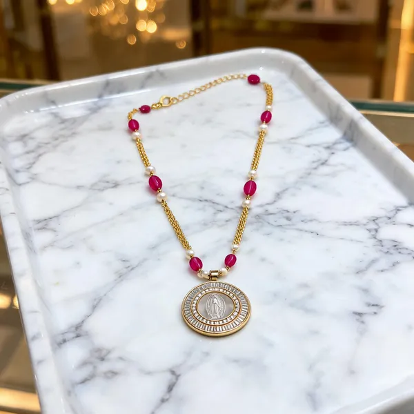 Gold-Tone_Italian_Brass_Pendant_Necklace_For_Women