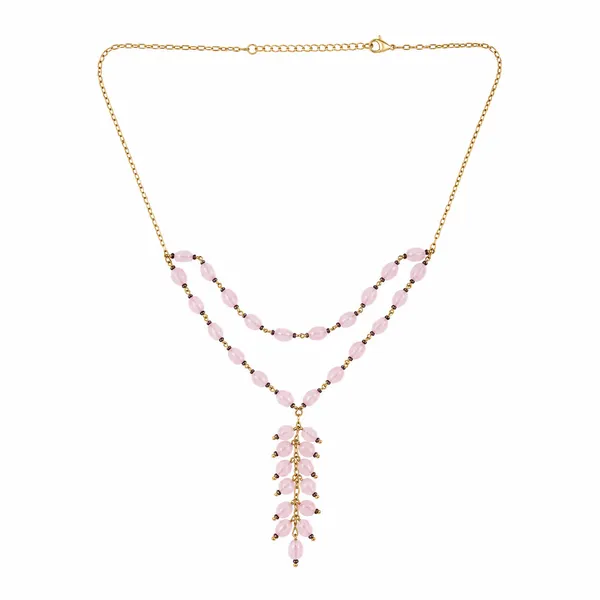 Gold_Tone_Pink_Beaded_Layered_Necklace_for_Women