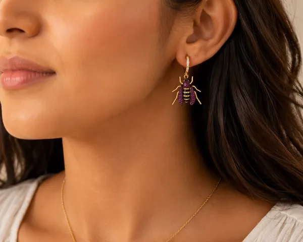 Purple_Gold_Tone_Crystal_Bee_Drop_Earrings_for_Women
