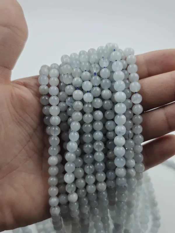 White_Grey_Round_Bead_Strands_For_Jewelry_Making