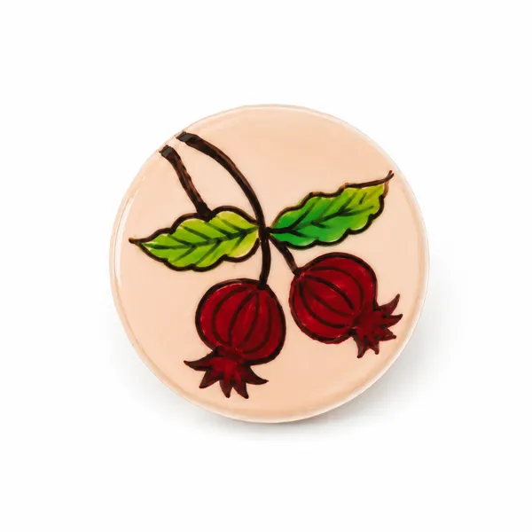 Peach_Hand-Painted_Pomegranate_Brooch_for_Women