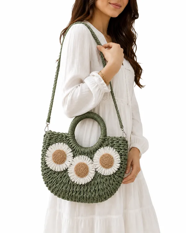 Green_Woven_Floral_Tote_Bag_for_Women