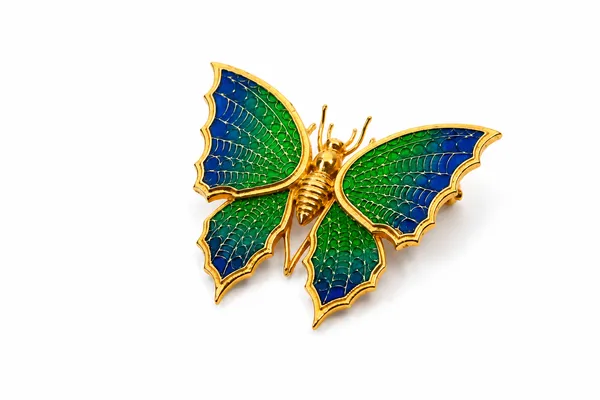 Blue_And_Green_Butterfly_Brooch_For_Women