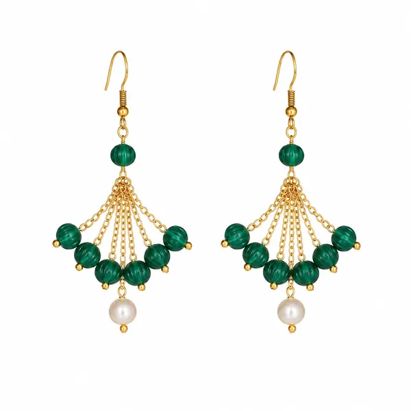 Green_Beaded_Chandelier_Earrings_for_Women