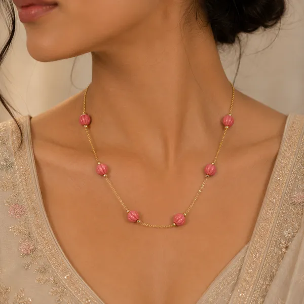 Pink_Beaded_Necklace_for_Women