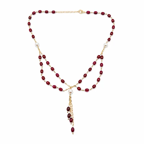 Red_Beaded_Layered_Necklace_for_Women