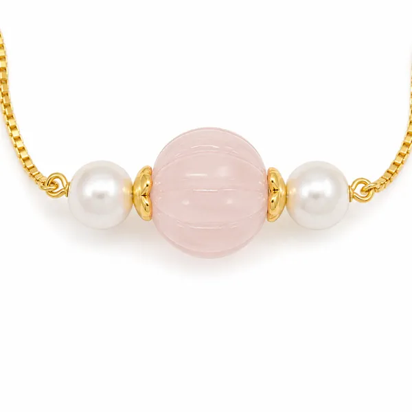 Gold_Tone_Pink_Beaded_Bracelet_for_Women