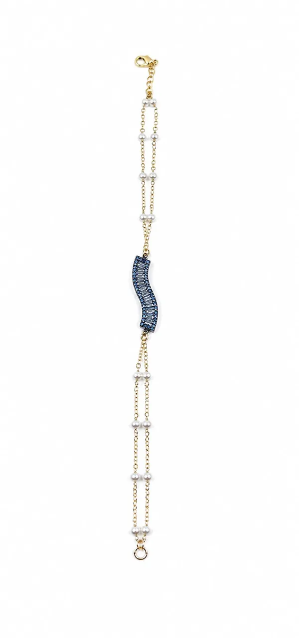 Gold_Tone_Pearl_Blue_Stone_Bracelet_for_Women