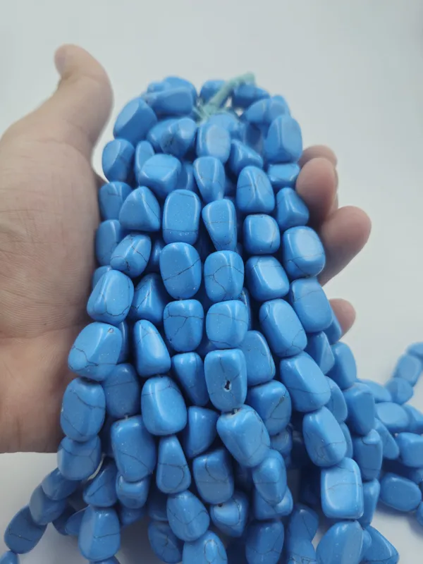 Blue_Irregular_Bead_Strand_for_Jewellery_Making