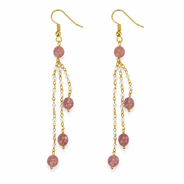 Gold_Tone_Pink_Beaded_Pearl_Drop_Earrings_for_Women