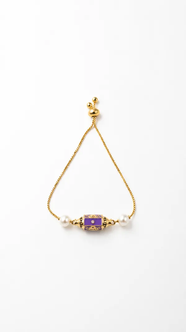 Gold_Tone_Purple_Charm_Bracelet_for_Women