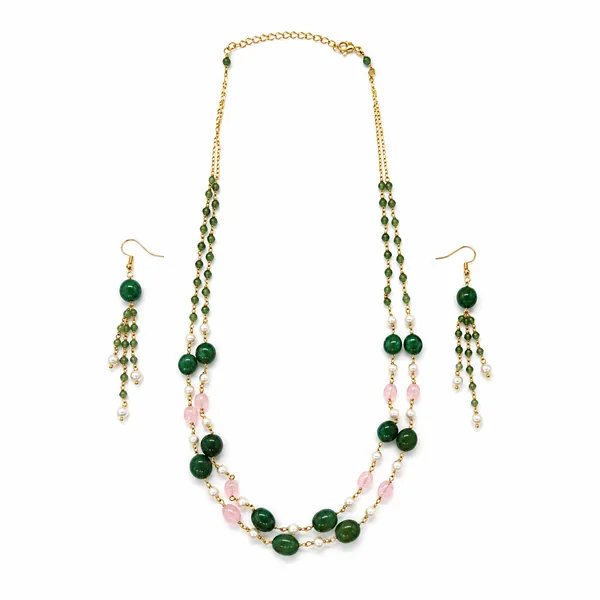 Green_Beaded_Layered_Necklace_for_Women