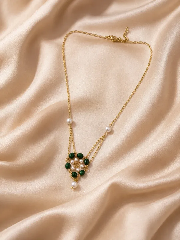 Gold_Tone_Beaded_Pendant_Necklace_for_Women