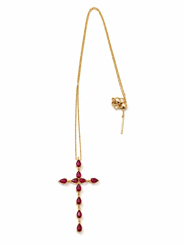 Gold_Tone_Red_Stone_Cross_Pendant_Necklace_for_Women