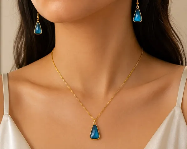 Gold_Tone_Blue_Teardrop_Jewellery_Set_for_Women