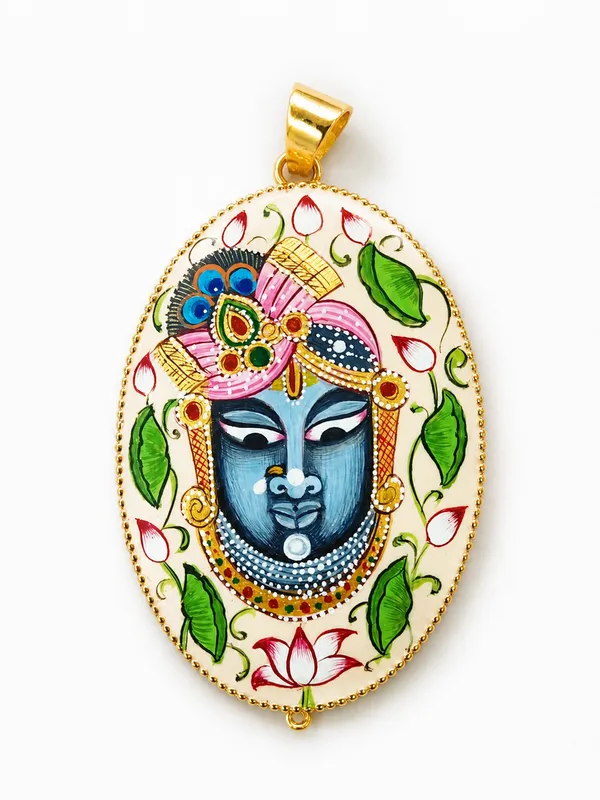 Gold-Tone_Krishna_Enamel_Pendant_for_Women