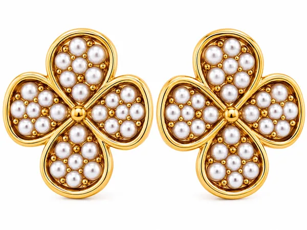 Gold_Tone_Pearl_Flower_Stud_Earrings_for_Women